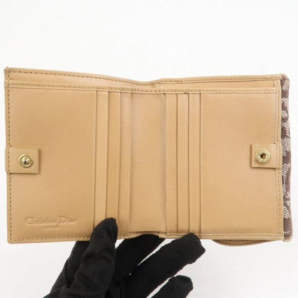 ❤️Christian Dior Trotter Canvas Leather Bi-fold Compact Wallet❤️ - Picture 9 of 16